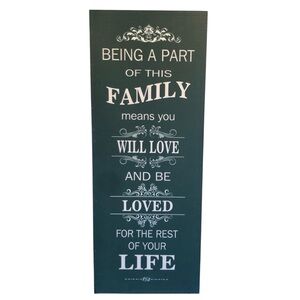 "Being a Part of This Family" Farmhouse Wooden Family Sign